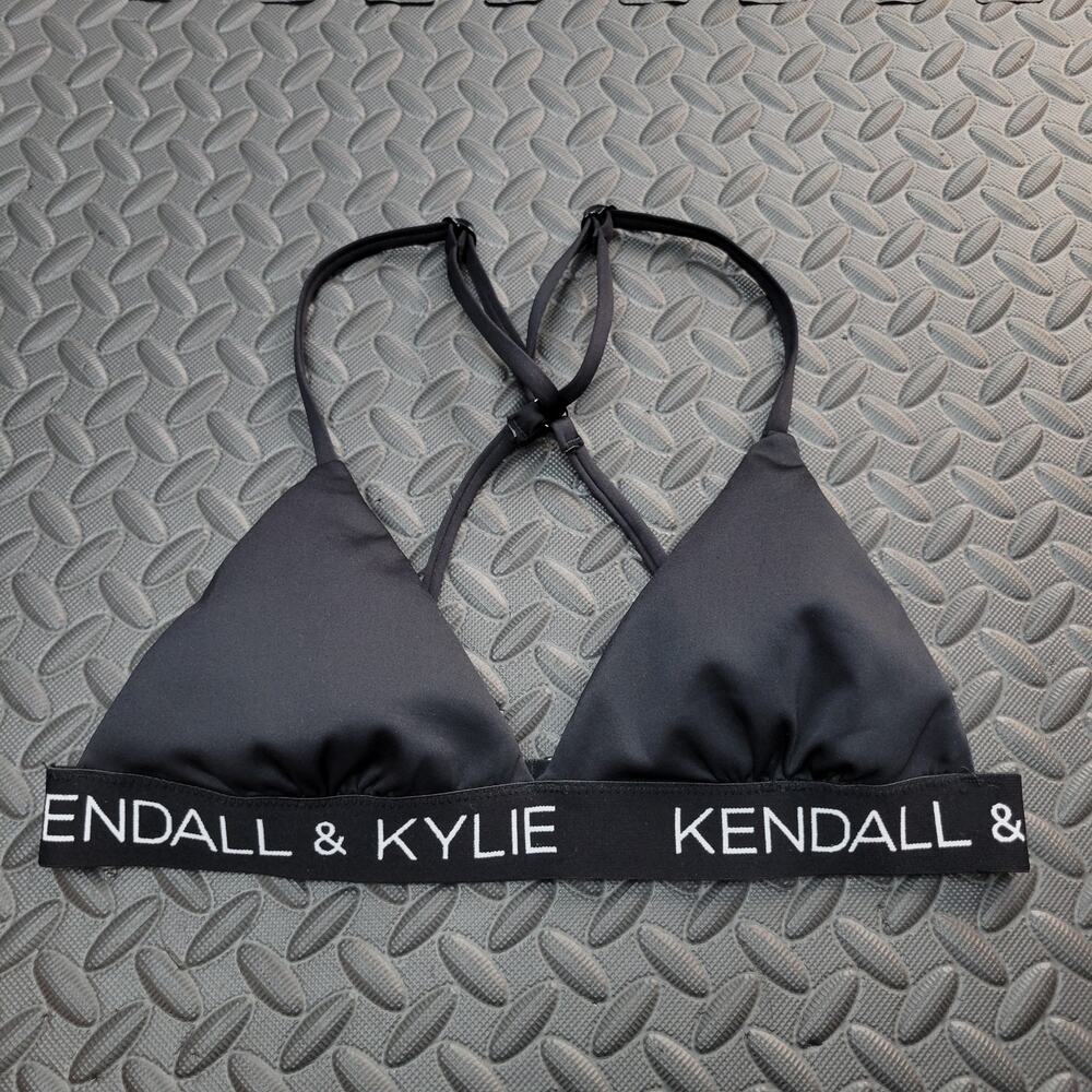 Kendall & Kylie Bralette Small Strappy Racerback Bra Loungewear Activewear